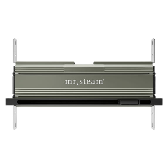 Mr Steam Linear 16 in. W. Steamhead with AromaTherapy Reservoir in Matte Black