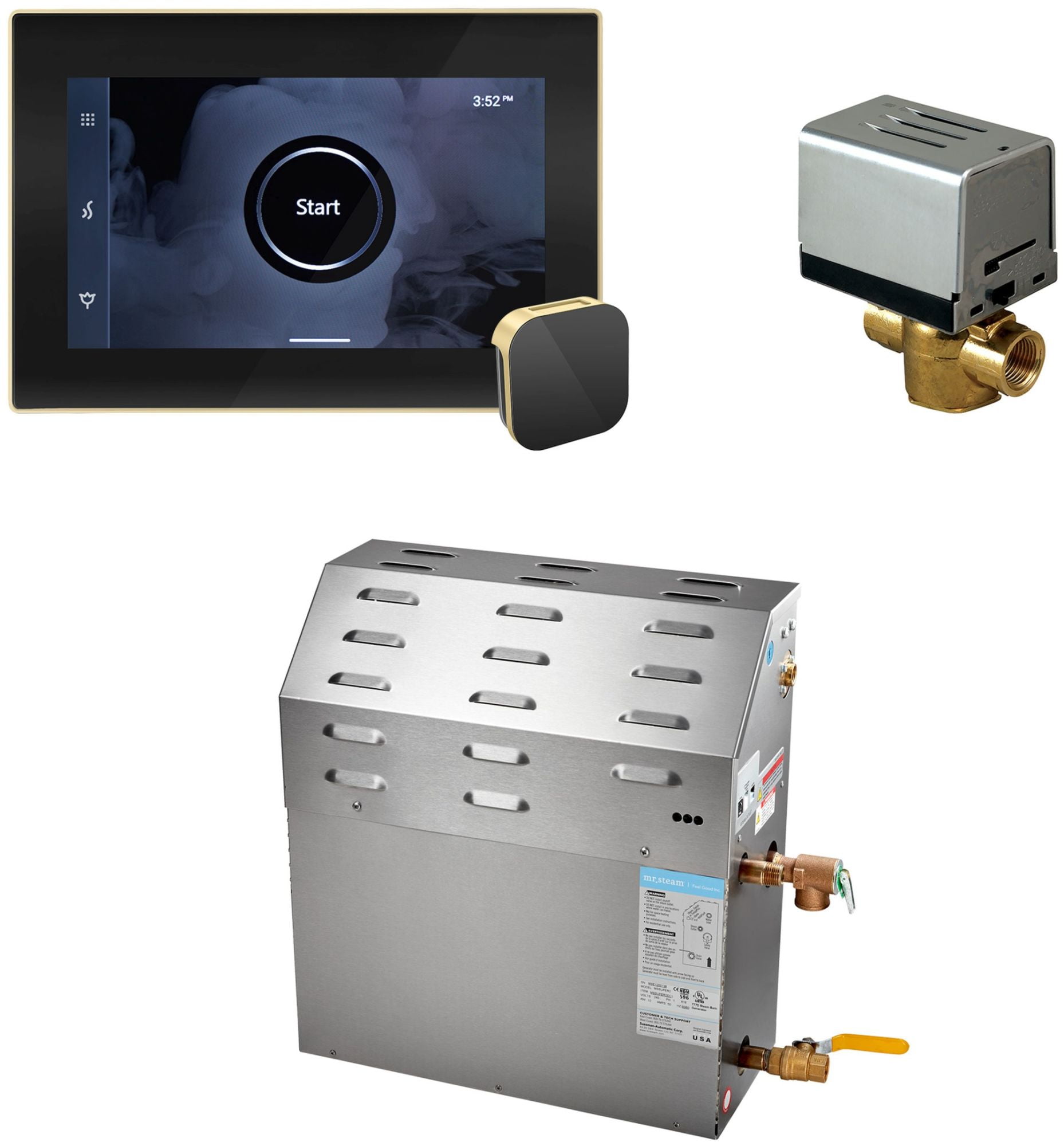 Mr Steam 10C1bn000 Isteamx Steam Shower 10Kw Generator Package Black