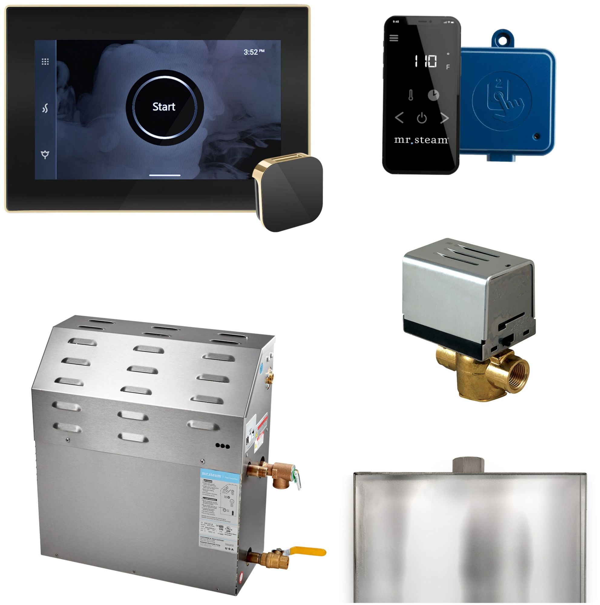 Mr Steam 15C1an000 Xbutler Steam Shower 15Kw Generator Package - Black