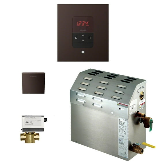 Mr Steam 400C1ATSQORB Residential 257 Cu Ft Steam Shower Package - - Bronze