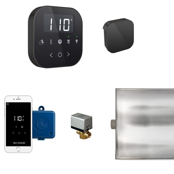 Mr Steam AirButler Steam Generator Control Kit Package in Black Matte Black - ABUTLER1B-MB