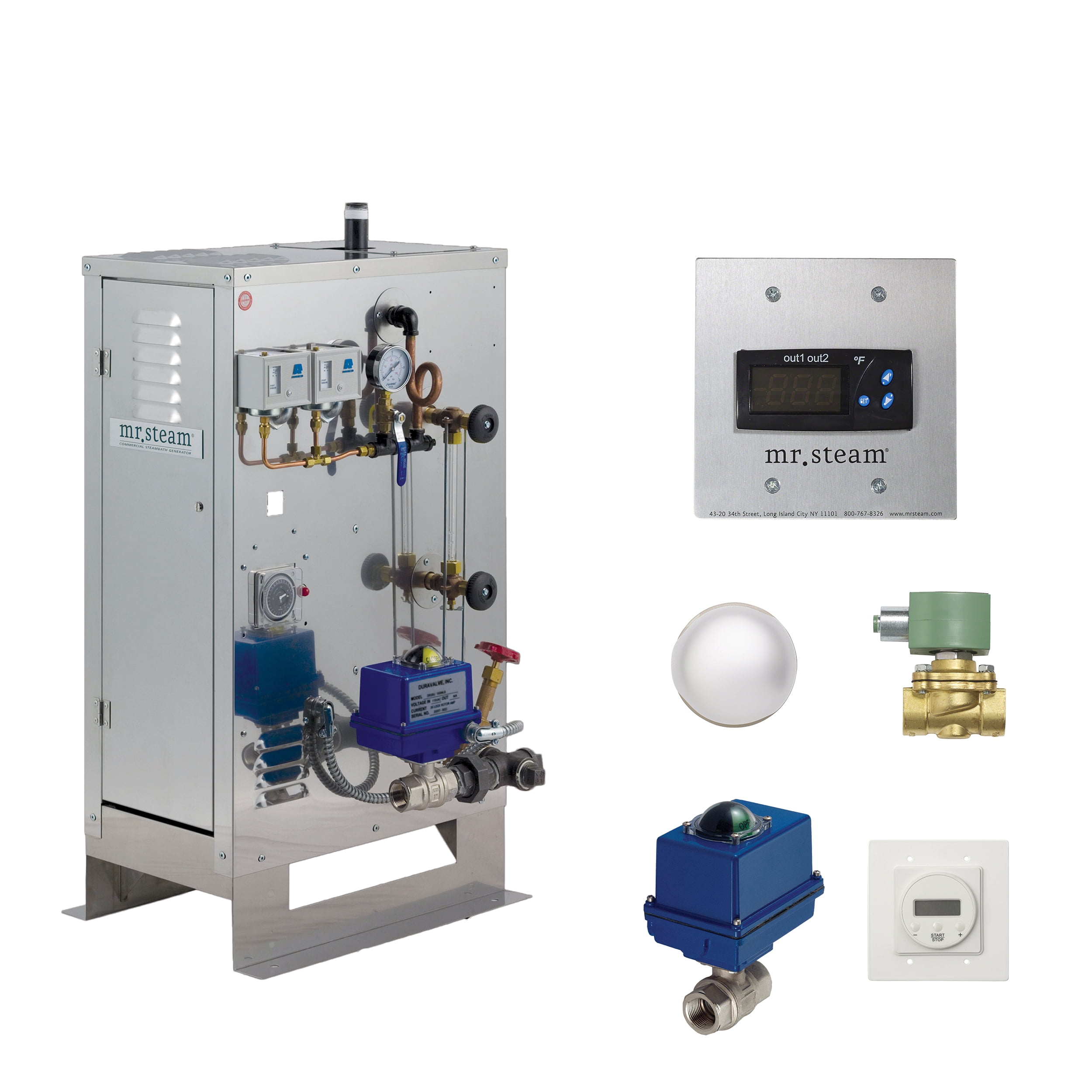 Mr Steam CU 1 Generator Package 12kW 240V3PH with Digital 1 Control ...