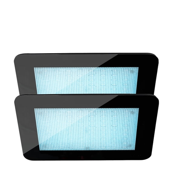 Mr Steam ChromaTherapy Light with 12.62 in. LED Clusters in Black (2-Pack)