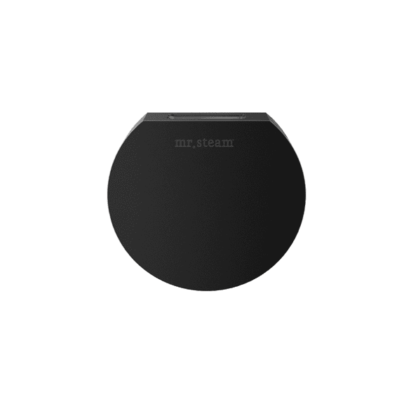 Mr Steam Designer 3 in. Steamhead with AromaTherapy Reservoir in Round Matte Black