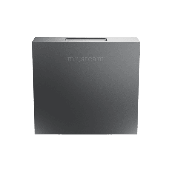 Mr Steam Designer 3 in. Steamhead with AromaTherapy Reservoir in Square Satin Steel