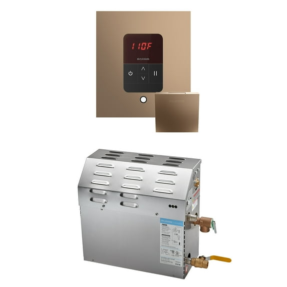 Mr Steam MS 15kW (15000W) Steam Shower Generator Package w/square iTempo Control in Nouveau Bronze