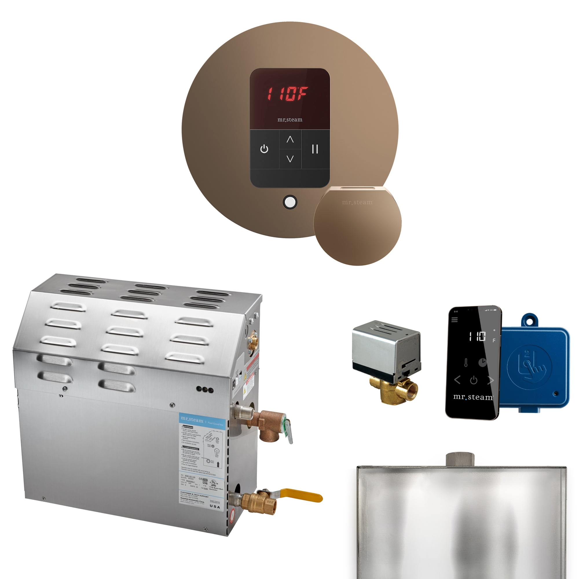 Mr.Steam SAH Steam Shower Generator Package With On/Off Control (SAK37285)