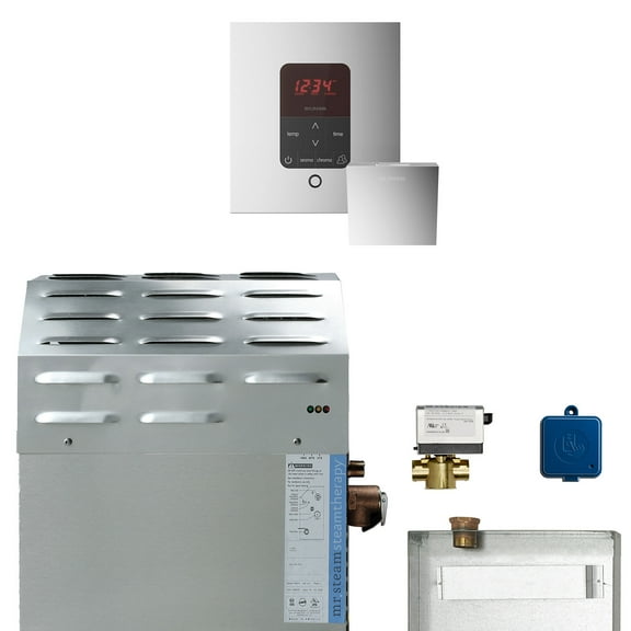 MSSUPER2EC1 12kW Steam Gen w Butler® Squ Pkg Pol Chrome