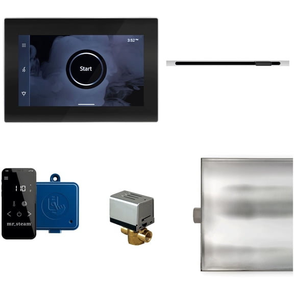 Mr Steam Xbtlrl Xbutler Linear Steam Shower Control Package - Black