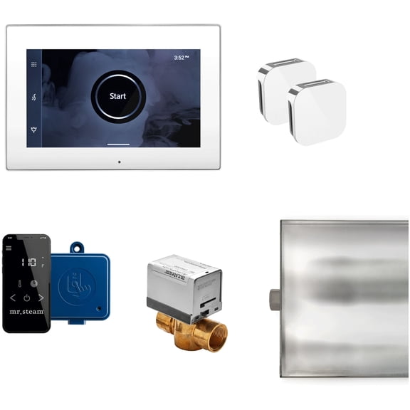 Mr Steam Xbtlrx Xbutler Max Steam Shower Control Package - White