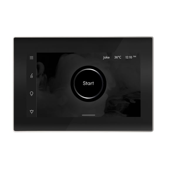 Mr Steam iSteamX Steam Shower Control and Steamhead in Black Polished Nickel