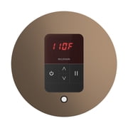 Mr Steam iTempo Round Steam Shower Control and Steamhead in Nouveau Bronze