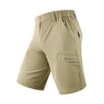 thumbnail image 1 of Mr.Stream Men's Hiking Relaxed Fit Golf Lounge Quick Drying Fishing Nylon Casual Shorts 3202 Khaki S, 1 of 8
