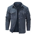 thumbnail image 1 of Mr.Stream Men's Lightweight Long Sleeved Snap Plaid Western Cowboy Flannel Lined Shirts Jackets 3268 Blue M, 1 of 8