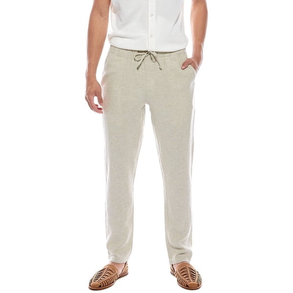 Mr.Swim mens Mr. Swim Linen-Blend Pant, XL, Tan