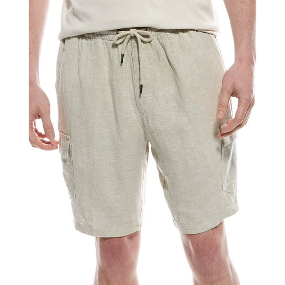 Mr. Swim mens Mr.Swim Linen-Blend Short, l, Tan