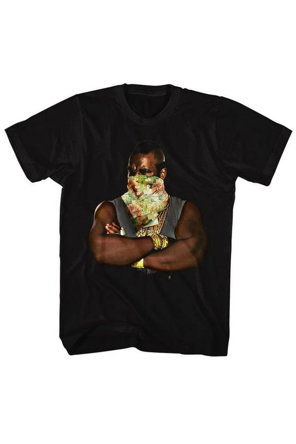 Mr. T Flower T 2 Black Adult T-Shirt 5Xl