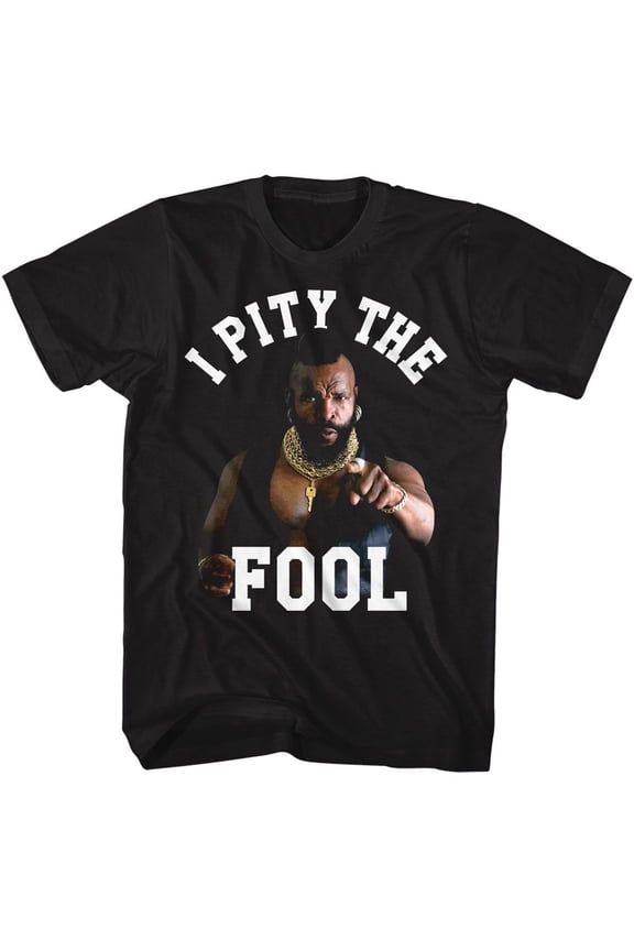 Mr. T I Pity Point Black Adult T-Shirt Xlt
