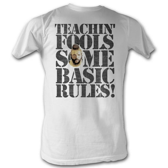 Mr. T Icons Rules For Fools Adult Short Sleeve T Shirt