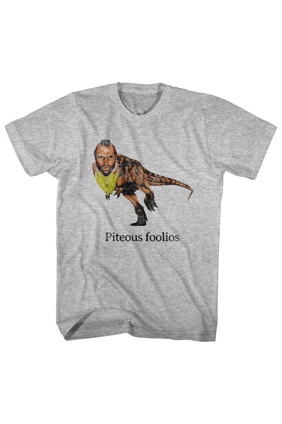 Mr. T Piteous Foolious Gray Heather Adult T-Shirt 5Xl