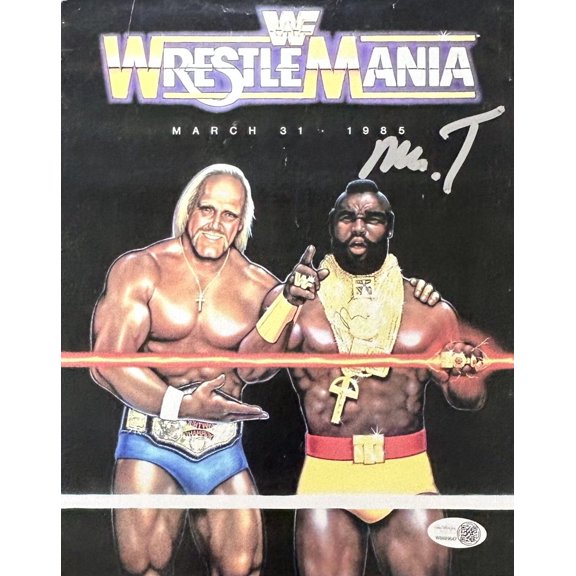 Mr. T Signed Autographed 8x10 Photo JSA Authenticated WWE WrestleMania 1 B