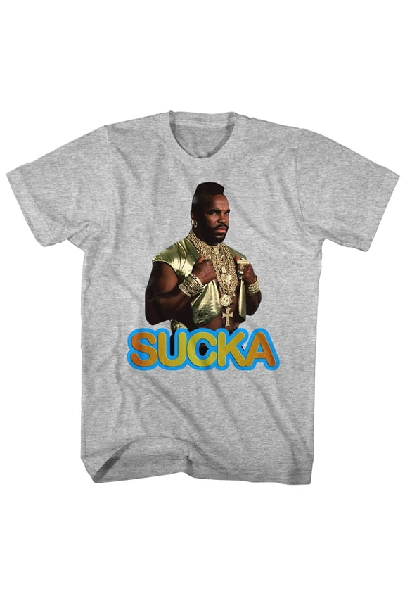 Mr. T Sucka Gray Heather Adult T-Shirt