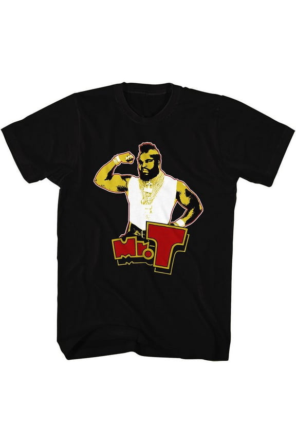 Mr. T T Flex Black Adult T-Shirt