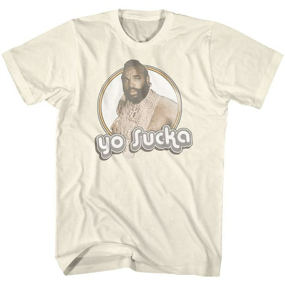 Mr. T Yo Sucka Natural Adult T-Shirt 4Xl