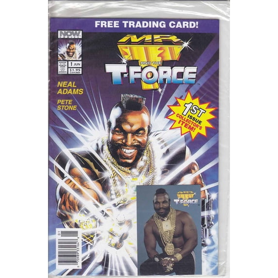 Mr. T and the T-Force #1 (Newsstand) (with card) VF ; Now Comic Book