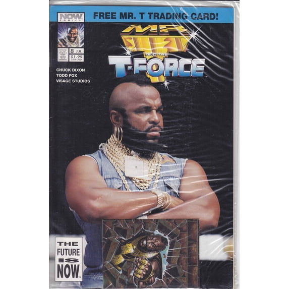 Mr. T and the T-Force #8 (with card) VF ; Now Comic Book