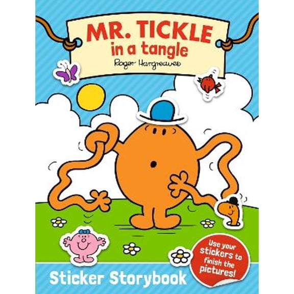 Pre-Owned Mr. Tickle in a tangle Sticker Storybook (Paperback) by Adam Hargreaves