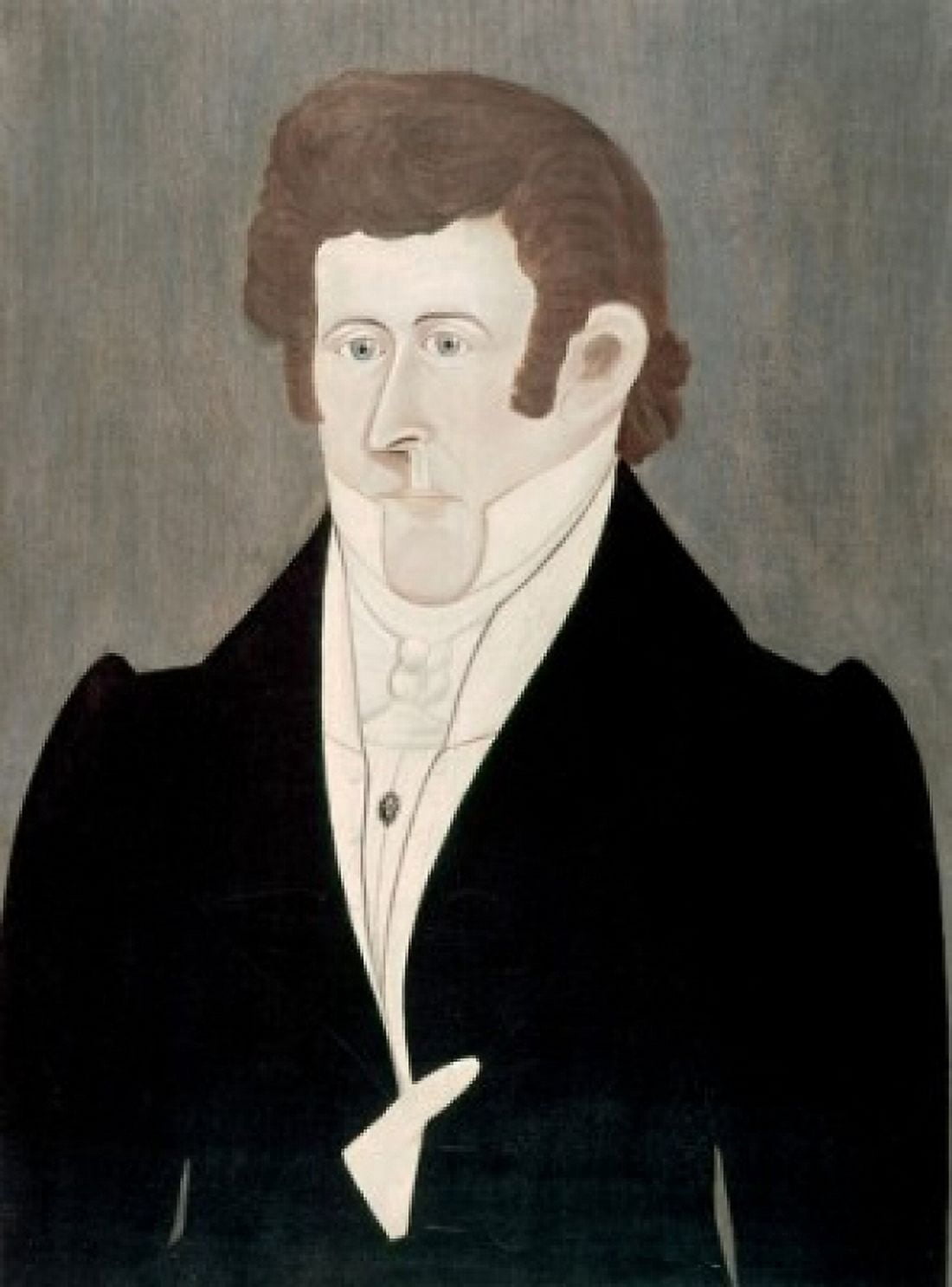 Mr Tiffen of East Kingston by A Ellis 1820-1830 Canvas Art - A Ellis (18 x 24)