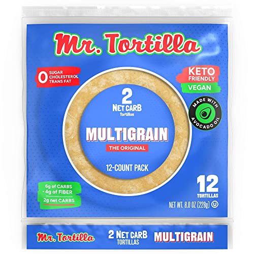 Mr. Tortilla Low Carb Keto Soft Taco Shells, Vegan, Quesadillas