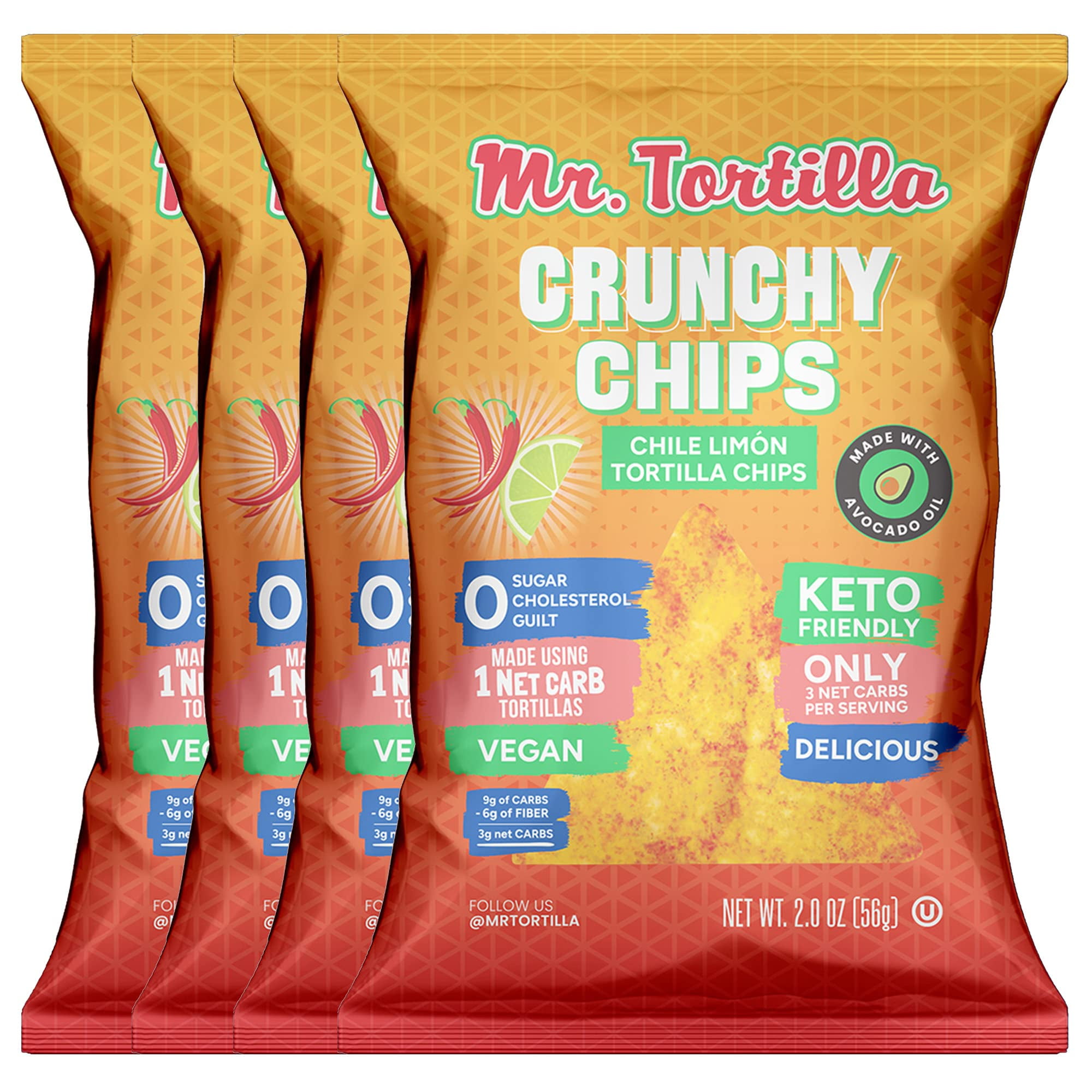 carbs per tortilla chip