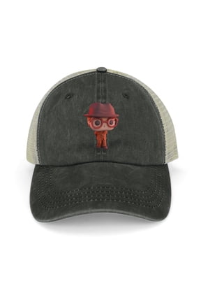 Mr. Whatsit Black Baseball Cap for Men Women, Adjustable Snapback Hats Trucker Hat