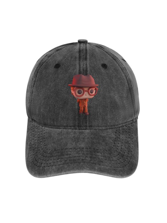 Mr. Whatsit Charcoal Baseball Cap for Men Women, Adjustable Snapback Hats Cotton Hat
