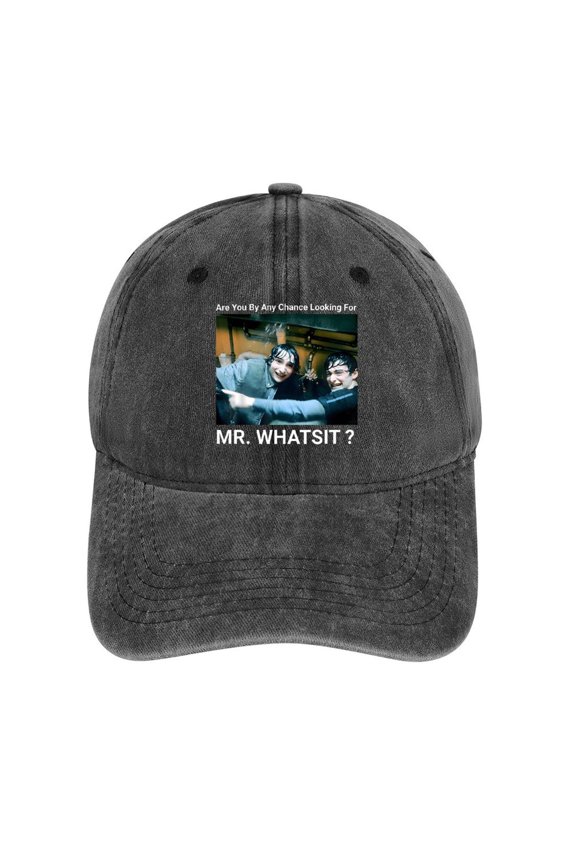 Mr. Whatsit Charcoal Baseball Cap for Men Women, Adjustable Snapback Hats Cotton Hat