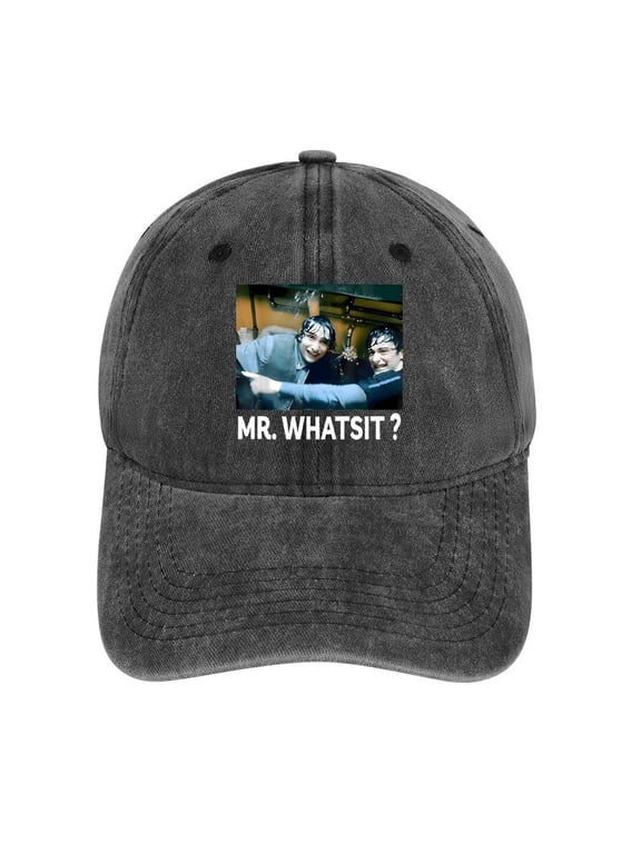 Mr. Whatsit Charcoal Baseball Cap for Men Women, Adjustable Snapback Hats Cotton Hat