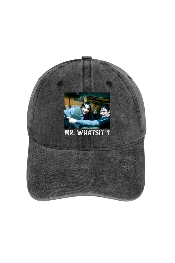 Mr. Whatsit Charcoal Baseball Cap for Men Women, Adjustable Snapback Hats Cotton Hat