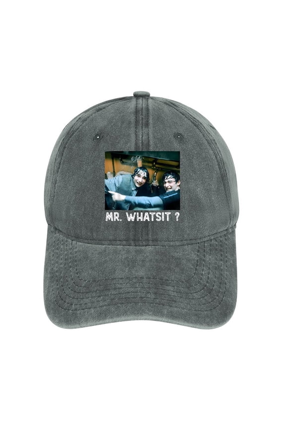 Mr. Whatsit Gray Baseball Cap for Men Women, Adjustable Snapback Hats Cotton Hat