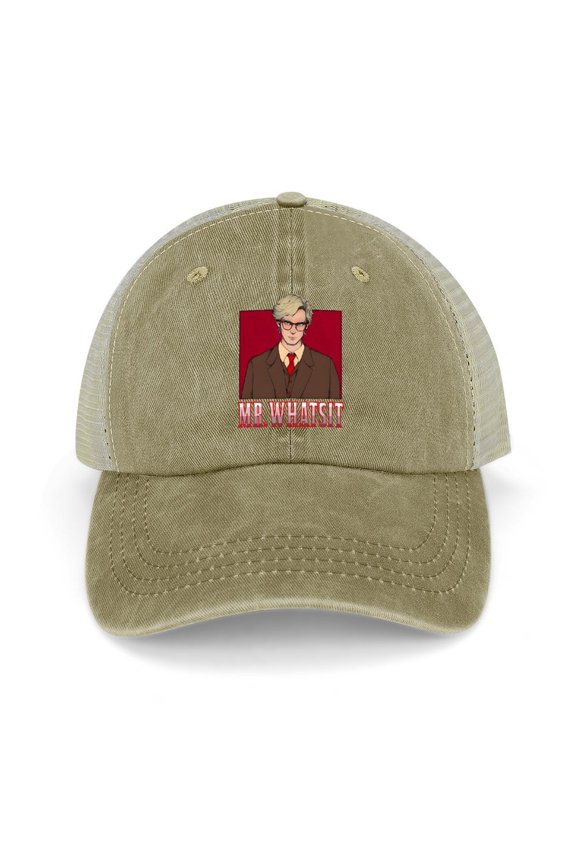 Mr. Whatsit Khaki Baseball Cap for Men Women, Adjustable Snapback Hats Trucker Hat