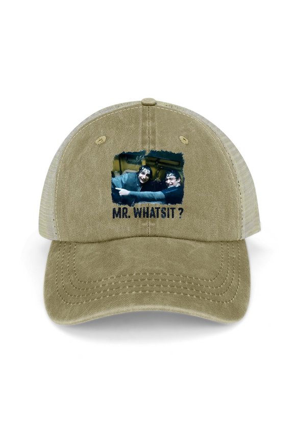 Mr. Whatsit Khaki Baseball Cap for Men Women, Adjustable Snapback Hats Trucker Hat