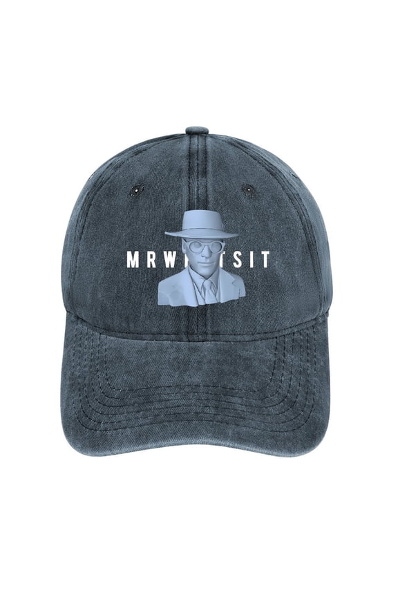 Mr. Whatsit Navy Baseball Cap for Men Women, Adjustable Snapback Hats Cotton Hat