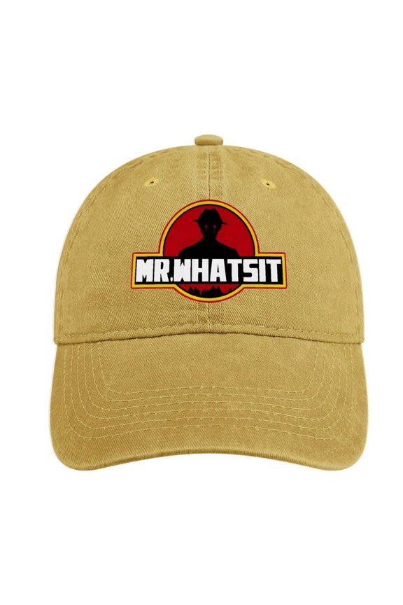 Mr. Whatsit Sand Colour Baseball Cap for Men Women, Adjustable Snapback Hats Cotton Hat