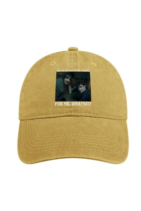 Mr. Whatsit Sand Colour Baseball Cap for Men Women, Adjustable Snapback Hats Cotton Hat