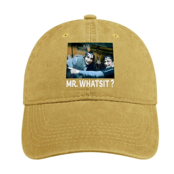 Mr. Whatsit Sand Colour Baseball Cap for Men Women, Adjustable Snapback Hats Cotton Hat