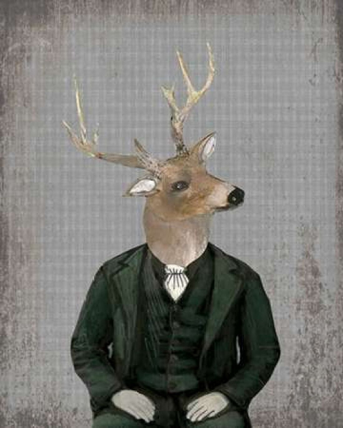 Mr White Tall Canvas Art - Sarah Ogren (24 x 30)