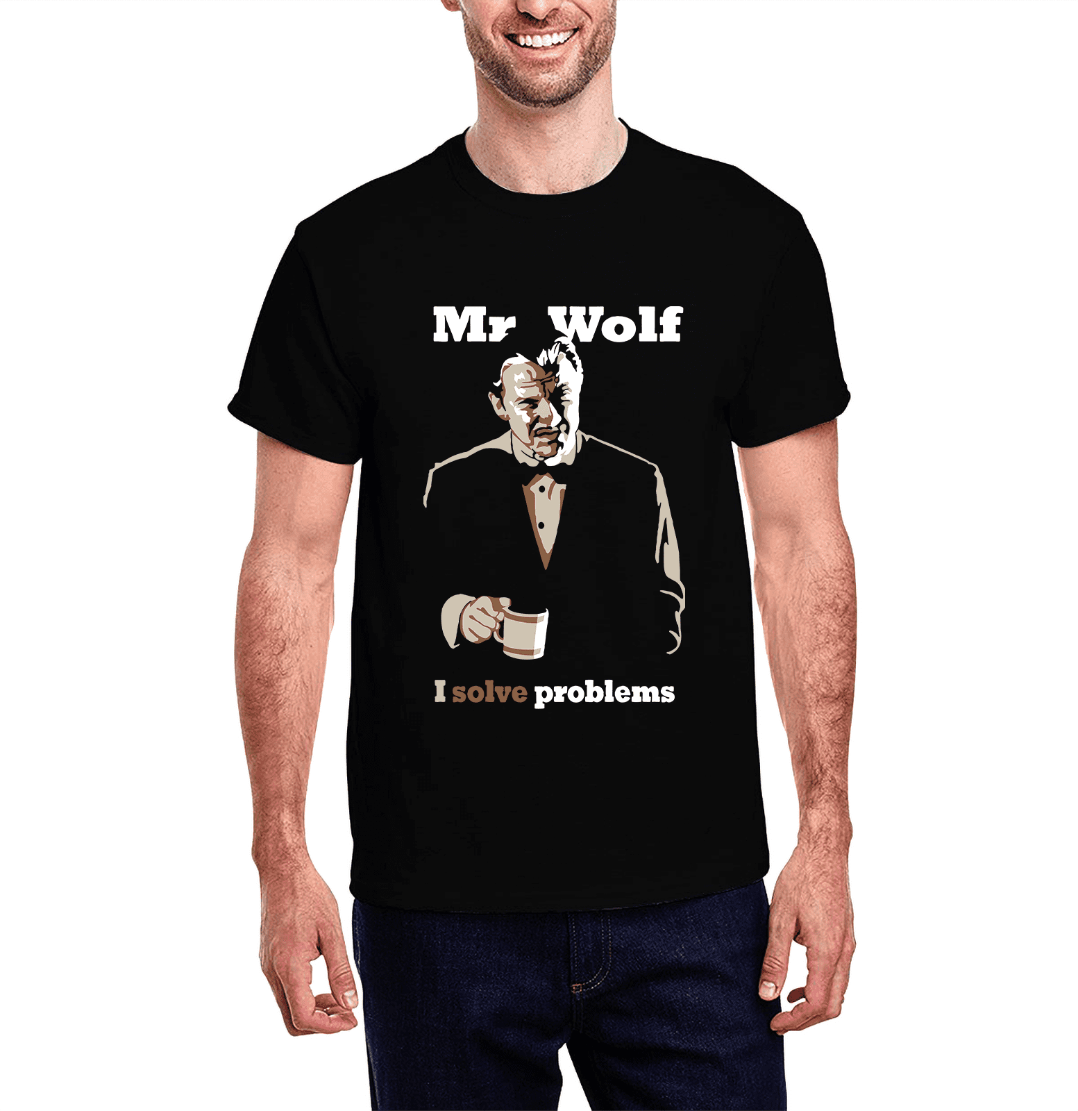 Mr. Wolf Pulp Fiction I Solve Problems Mr. Wolf - I Solve Problems Pulp Fiction) T-Shirt - Walmart.com