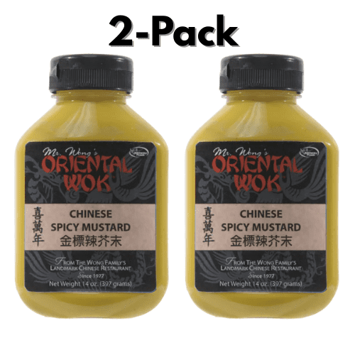 Mr. Wong's Oriental Wok Chinese Spicy Mustard 2-Pack 14 oz