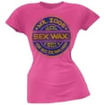 thumbnail image 1 of Mr. Zogs Sexwax - Multi Logo Hot Pink Juniors T-Shirt - Small, 1 of 1